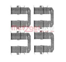 Kit d'accessoires, plaquette de frein a disque