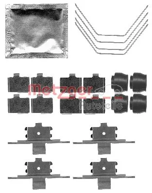 Kit d'accessoires, plaquette de frein a disque