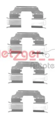 Kit d'accessoires, plaquette de frein a disque