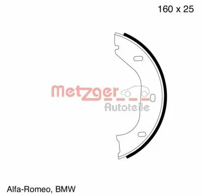Brake Shoe Set, parking brake