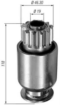 Pignon, démarreur MAGNETI MARELLI 940113020241