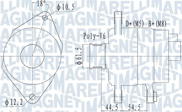 Alternateur MAGNETI MARELLI 063731558010