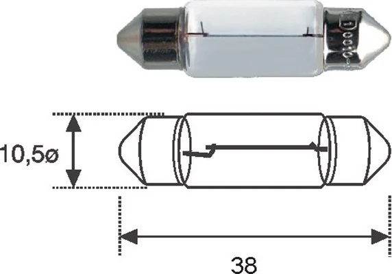 Ampoule, éclaireur de compartiment-moteur
