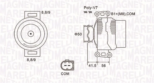 Alternateur MAGNETI MARELLI 063732108010