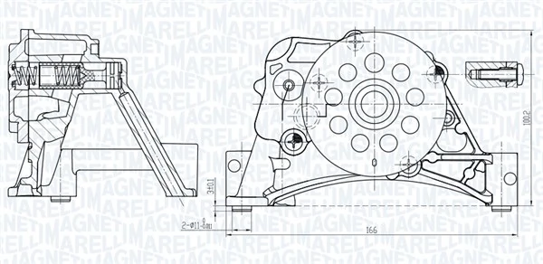 Pompe à huile MAGNETI MARELLI 351516000152