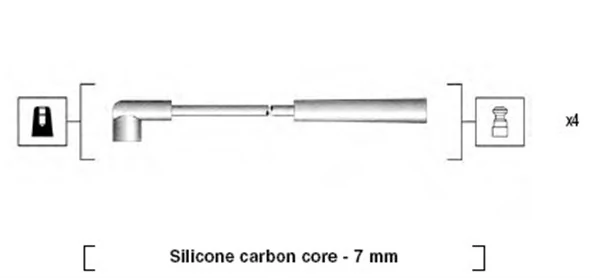 Kit de câbles d'allumage MAGNETI MARELLI 941295050877