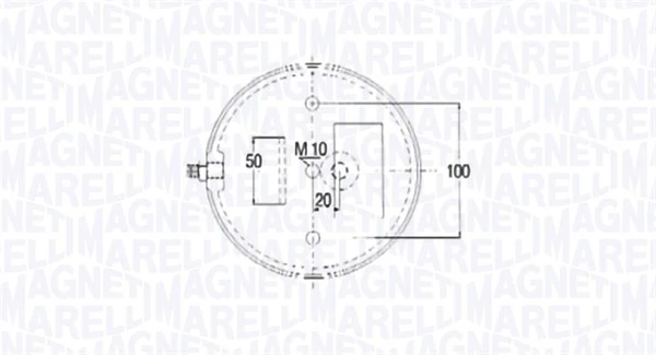 Soufflet de suspension, suspension pneumatique Magneti Marelli