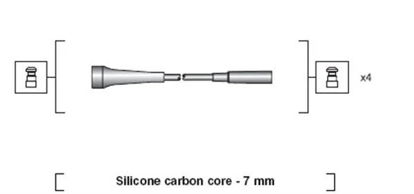 Kit de câbles d'allumage MAGNETI MARELLI 941318111266