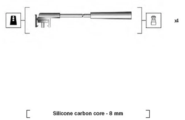 Kit de câbles d'allumage MAGNETI MARELLI 941185140772