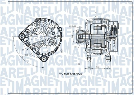 Alternateur MAGNETI MARELLI 063731618410