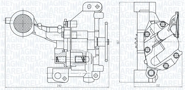 Pompe à huile MAGNETI MARELLI 351516000109