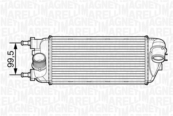 Intercooler, échangeur MAGNETI MARELLI 351319201500