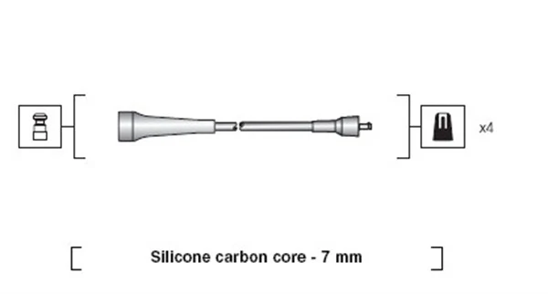 Kit de câbles d'allumage MAGNETI MARELLI 941318111263