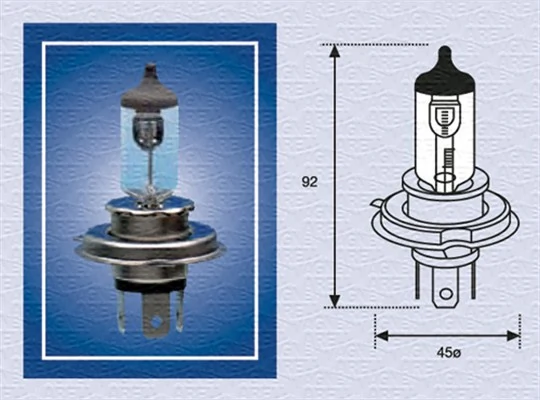 Ampoule, projecteur longue portée Magneti Marelli