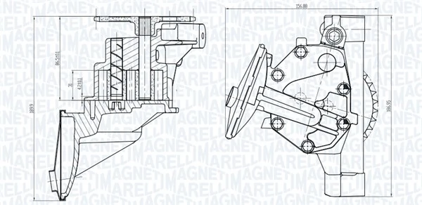 Pompe à huile MAGNETI MARELLI 351516000101