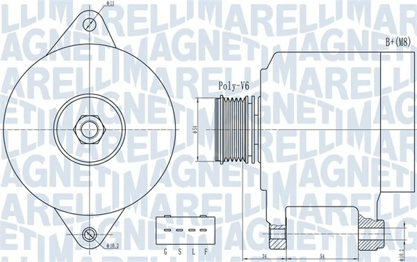 Alternateur MAGNETI MARELLI 063732013010