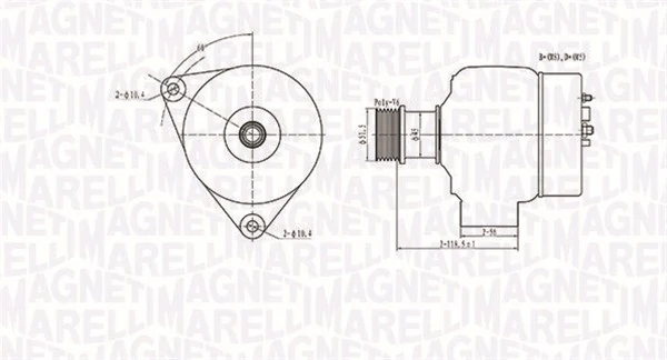 Alternateur MAGNETI MARELLI 063731138010