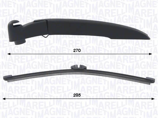 RAMIĘ WYCIERACZKI Z PIÓREM 285MM MINI PACEMAN 03.12-10.16 TYŁ