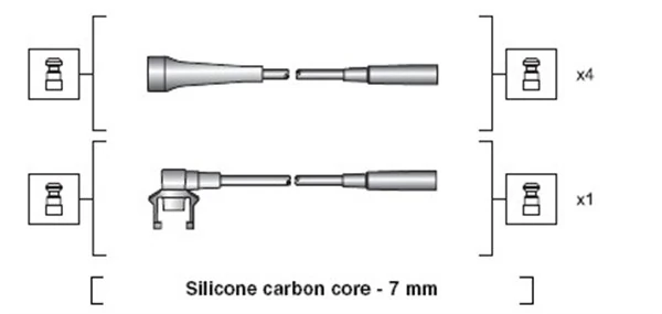 Kit de câbles d'allumage MAGNETI MARELLI 941318111145