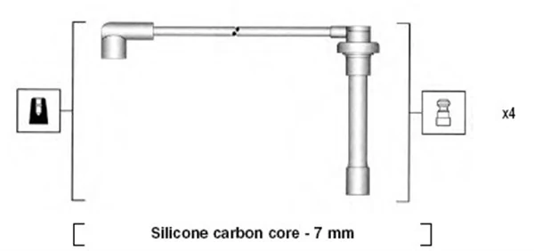 Kit de câbles d'allumage MAGNETI MARELLI 941315060893