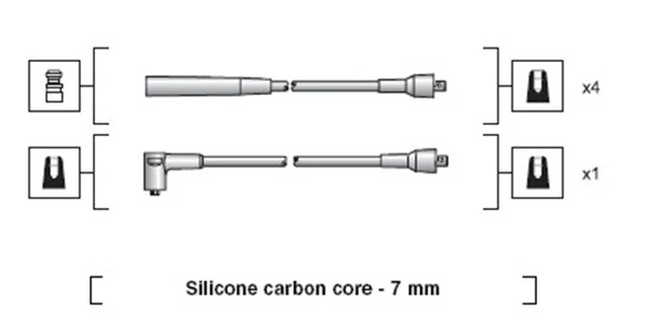 Kit de câbles d'allumage MAGNETI MARELLI 941318111249