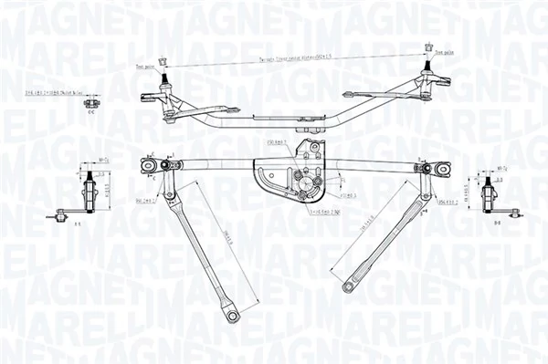 Tringlerie d'essuie-glace MAGNETI MARELLI 085570742010
