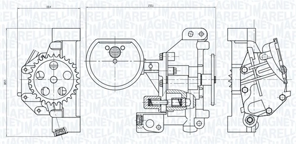 Pompe à huile MAGNETI MARELLI 351516000115