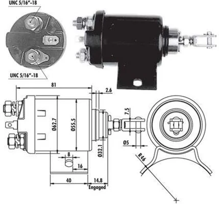 Contacteur, démarreur MAGNETI MARELLI 940113050074