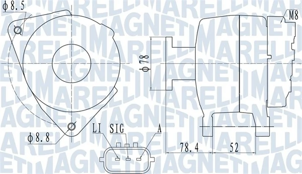 Alternateur MAGNETI MARELLI 063731989010
