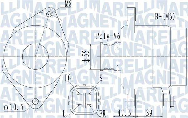 Alternateur MAGNETI MARELLI 063731942010