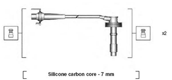 Kit de câbles d'allumage MAGNETI MARELLI 941215240807