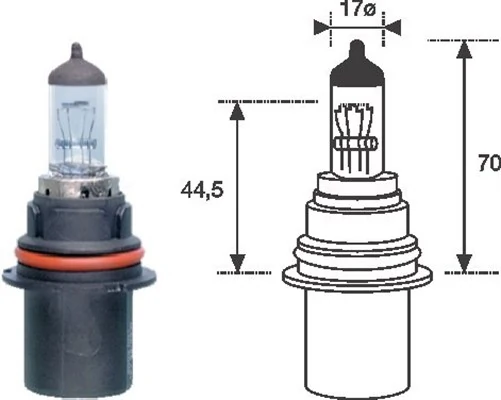 Ampoule, projecteur longue portée Magneti Marelli