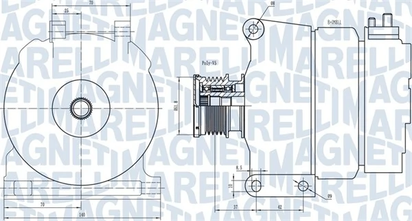 Alternateur MAGNETI MARELLI 063731390010