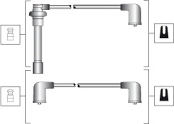 Kit de câbles d'allumage MAGNETI MARELLI 941318111289