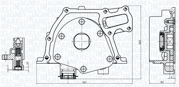 Pompe à huile MAGNETI MARELLI 351516000070