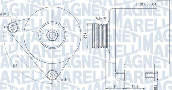 Alternateur MAGNETI MARELLI 063731559010
