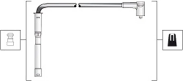 Kit de câbles d'allumage MAGNETI MARELLI 941318111287
