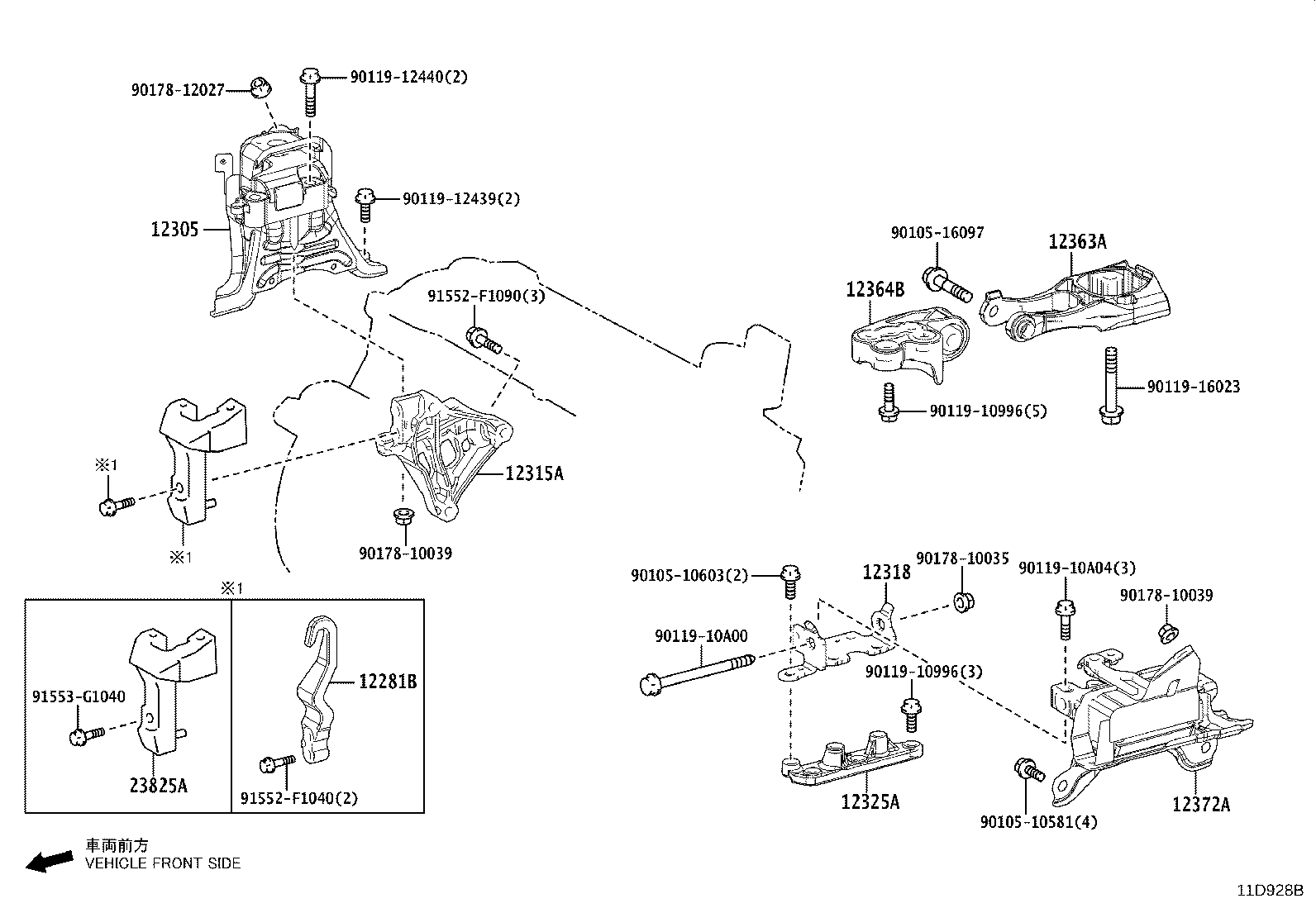 Exploded illustration 11D928B