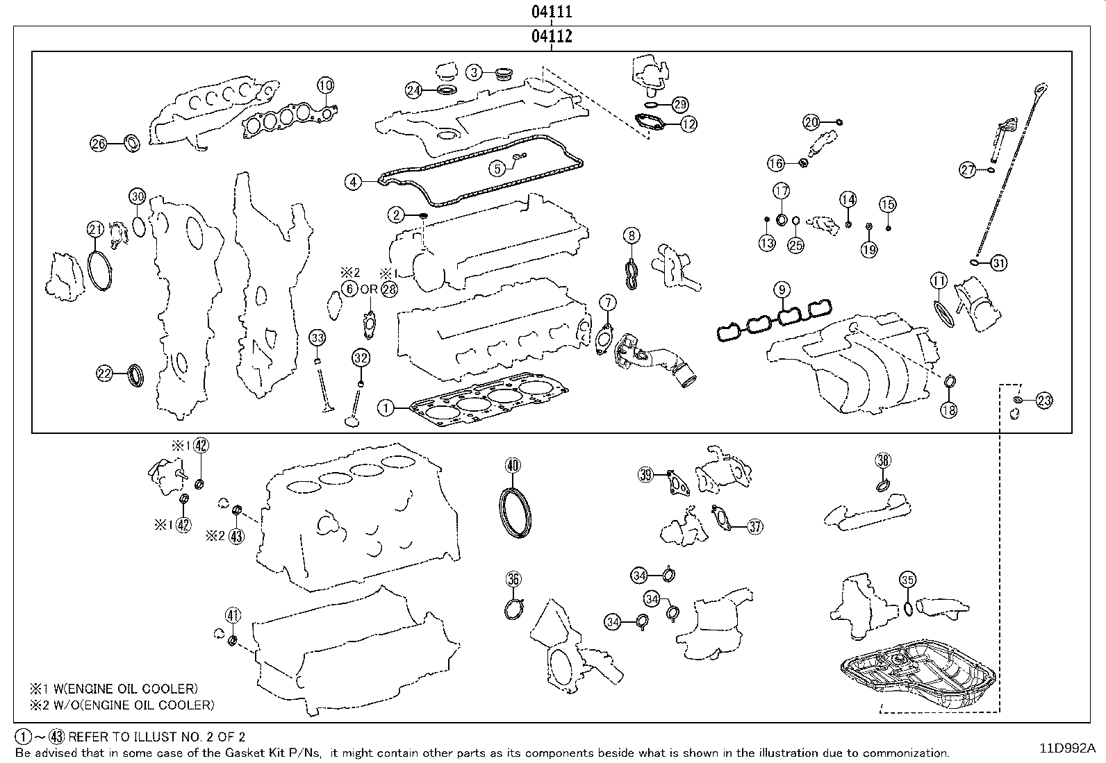 Exploded illustration 11D992A