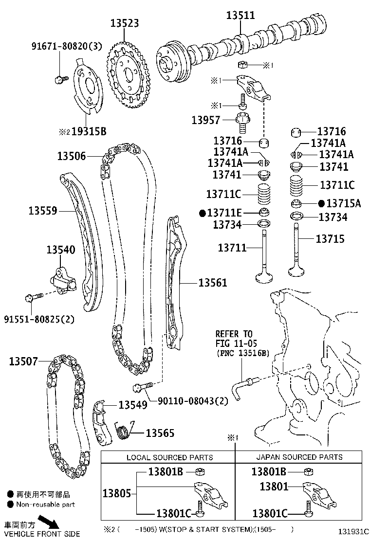 Exploded illustration 131931C