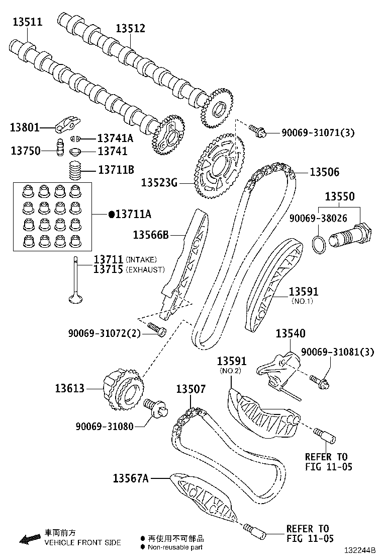 Exploded illustration 132244B