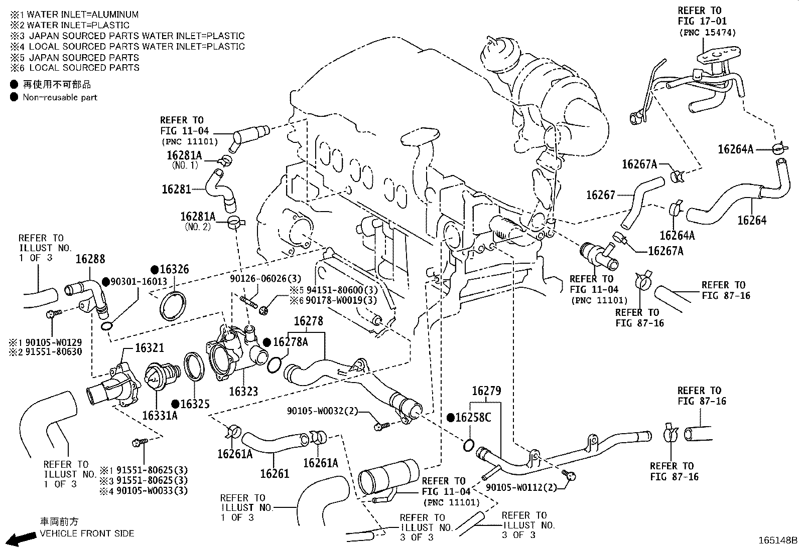 Exploded illustration 165148B