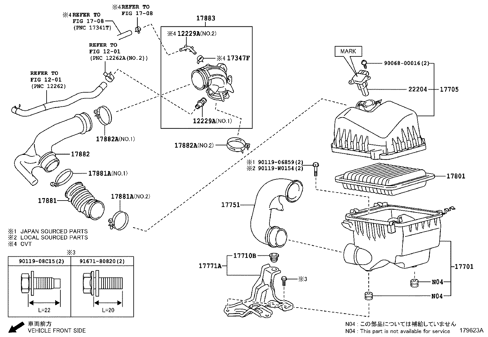 Exploded illustration 179623A