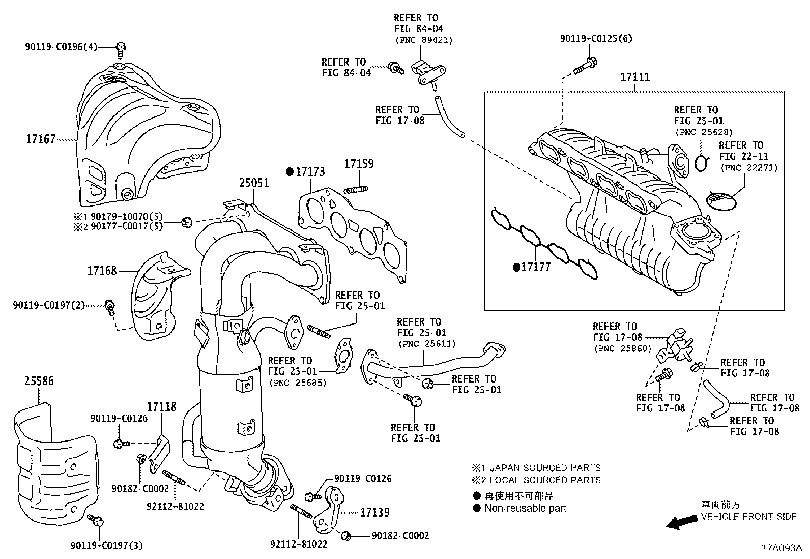 Exploded illustration 17A093A
