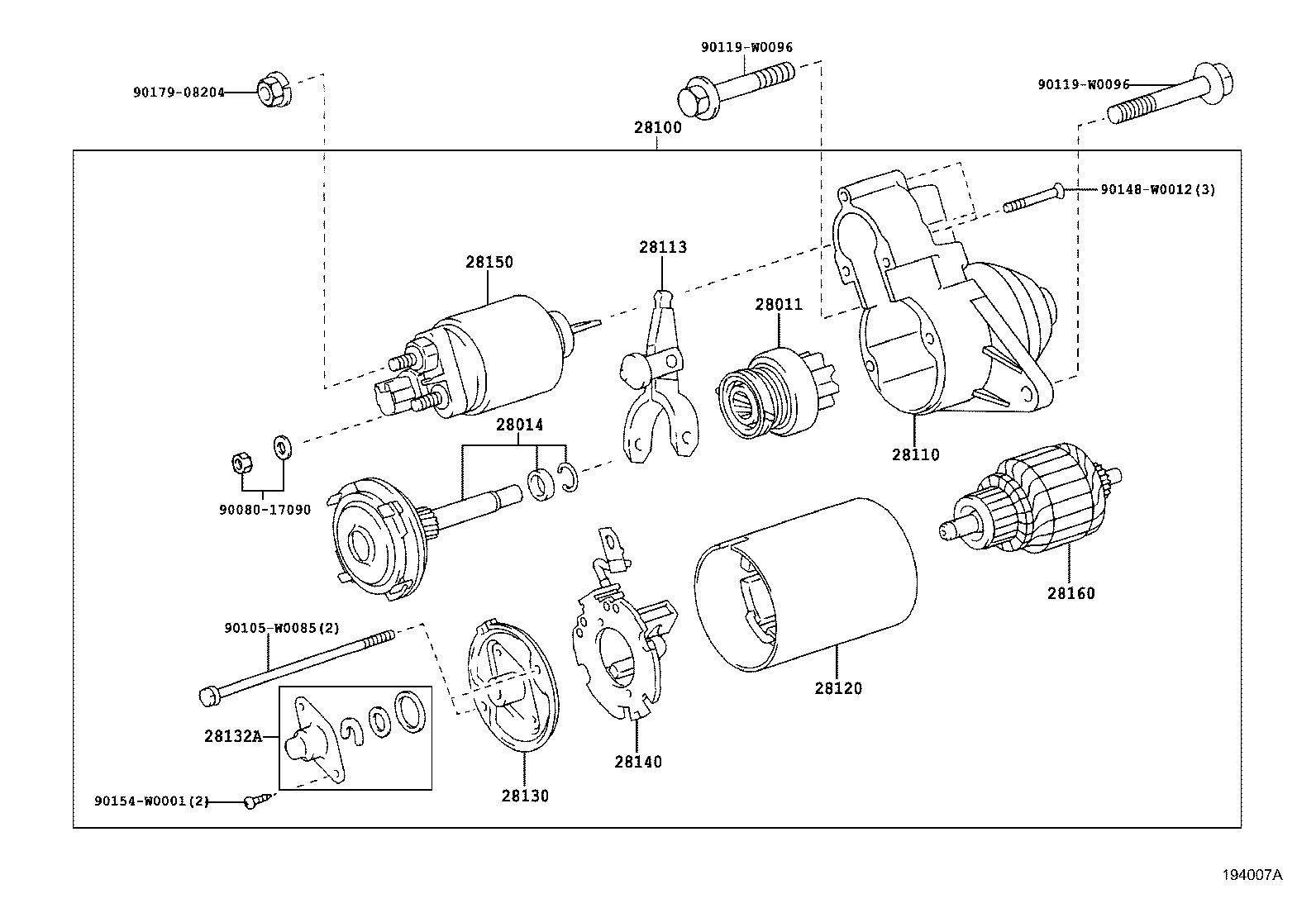 Exploded illustration 194007A