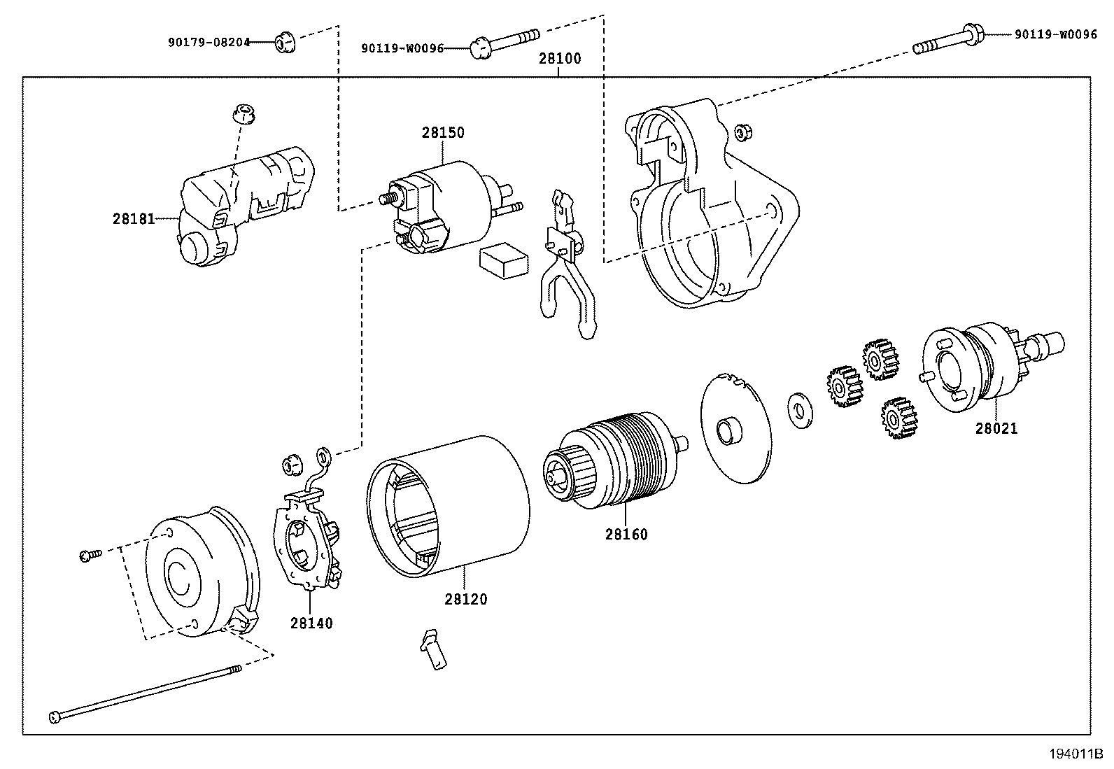 Exploded illustration 194011B