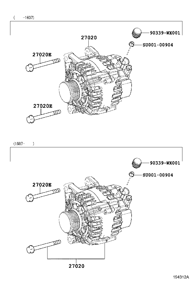 Exploded illustration 194312A