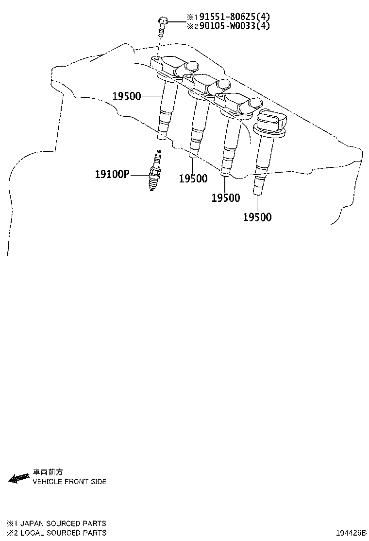 Exploded illustration 194426B