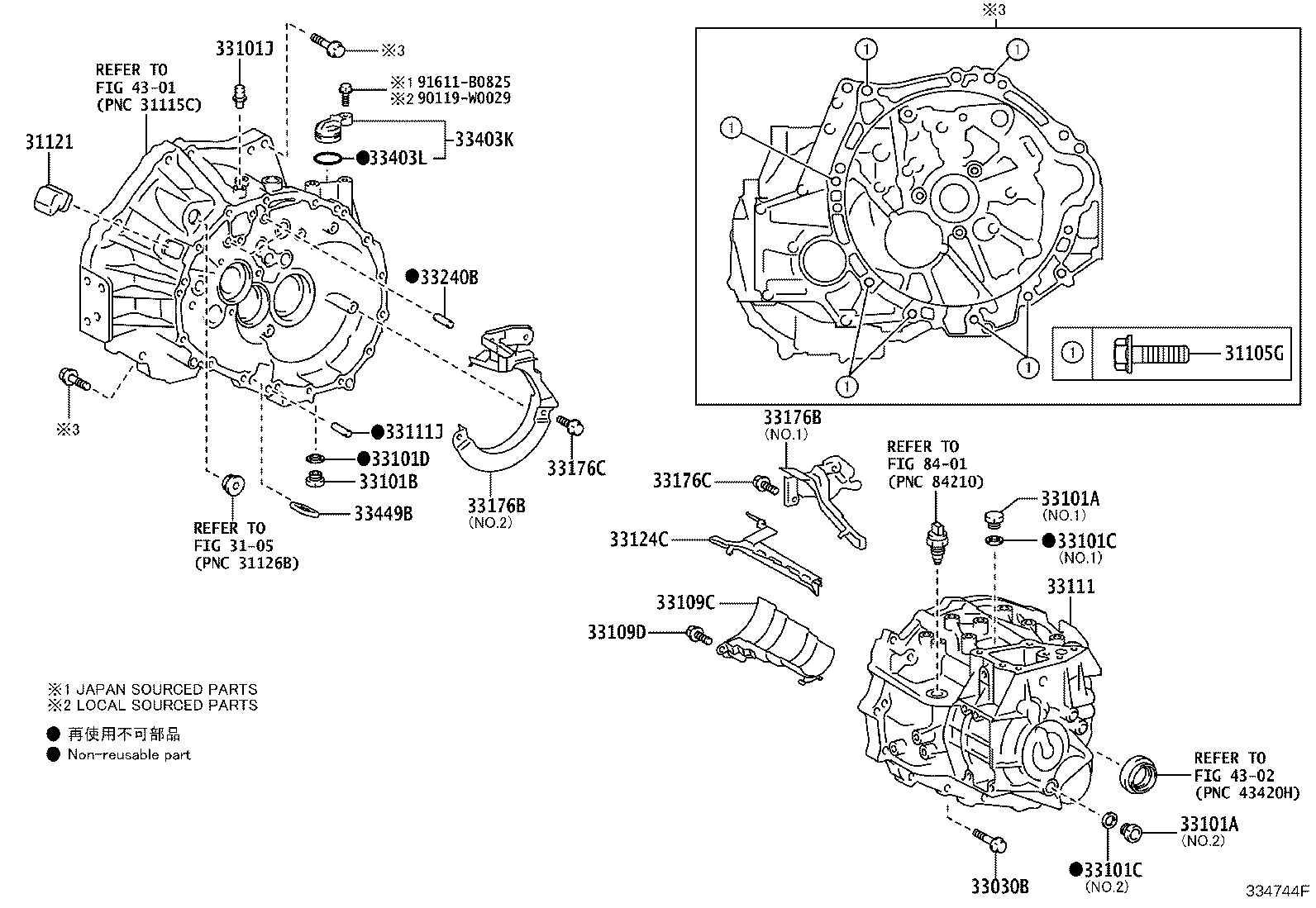 Exploded illustration 334744F