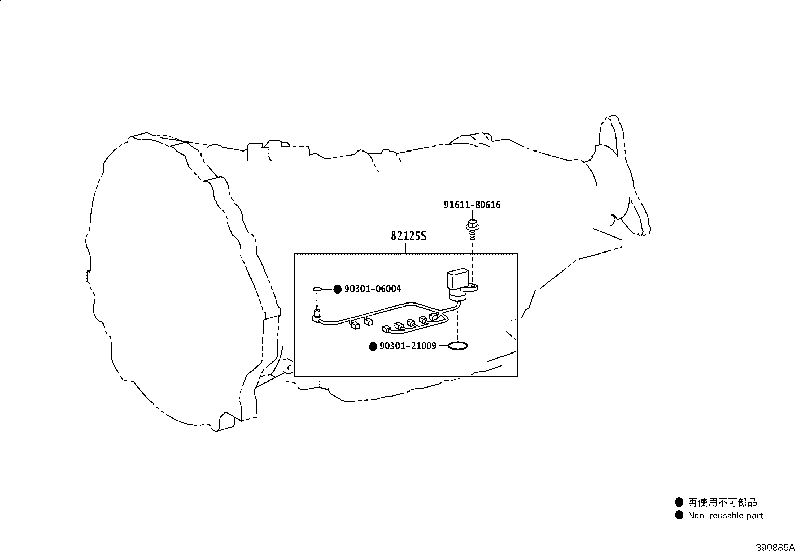 Exploded illustration 390885A